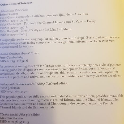 Channel Harbours And Ancorages  K Adlard Coles. Hardback  .