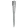 Ground Spikes 6 pcs Silver 8x8x76 cm Galvanised Steel Image 5
