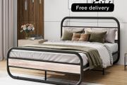 Double Size Bed Frame with Headboard