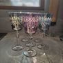 Vintage Hand Blown Italian Cristalleria Fratelli Fumo Crystal Wine Glasses. Not Used. Boxed. Image 4