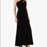 Karen Millen Crossover Neck Side Split Maxi Dress, Black size 10 Image 3