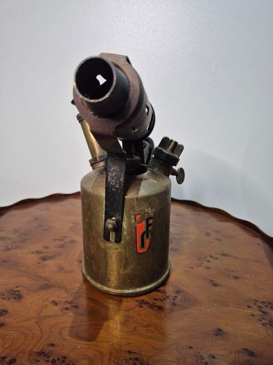 Antique Vintage "Vulcano" Brass Plumber's Blowtorch