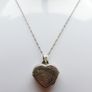 Vintage Solid 925 Sterling Silver Dual Photo Heart Locket Necklace length 20" - 3,4g Image 3