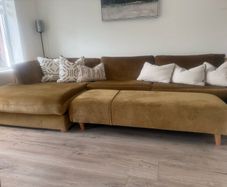 Chaise Sofa with Footstool