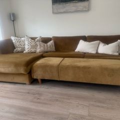 Chaise Sofa with Footstool