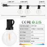 Festoon Lights Outdoor Mains Powered - 33Ft 10m G40 Garden String Lights with Shatterproof LED Bulbs Waterproof for Outside Patio Gazebo Pergola Backyard (FREE POSTAGE) Image 2