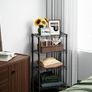 1000 lbs 4 Tier Shelf Metal Storage Shelves Wire Rack Closet Organizers with PP Board for Garage Kitchen Bathroom Laundry Black 30 x 55 x 100.3 cm Image 3