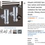 2 x valves for towel radiators - Chrome Image 4