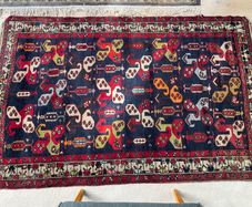 Hand knotted Turkish rug