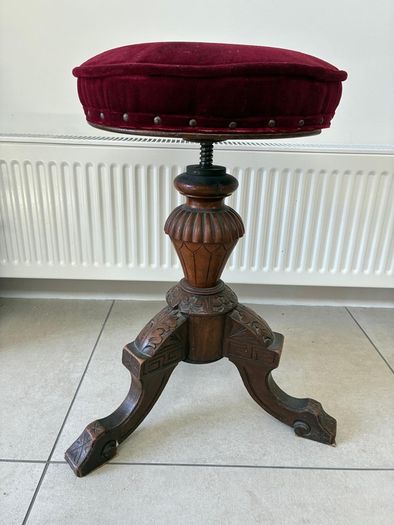 antique piano swivel stool