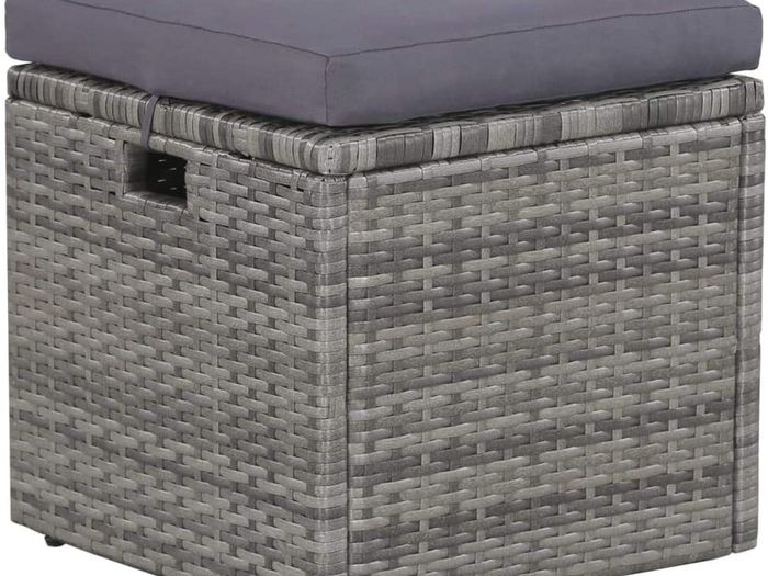 Garden Sofa, 18 Pieces Poly rattan garden furniture set