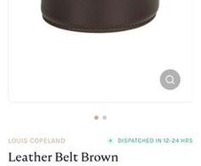 Louis Copeland & Sons mens leather belt