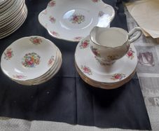 13 Piece Set of Rose Pattern Royal Tara