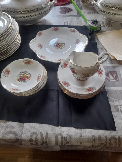 13 Piece Set of Rose Pattern Royal Tara