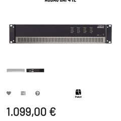 Audac 120w 4 channel 100v line amp