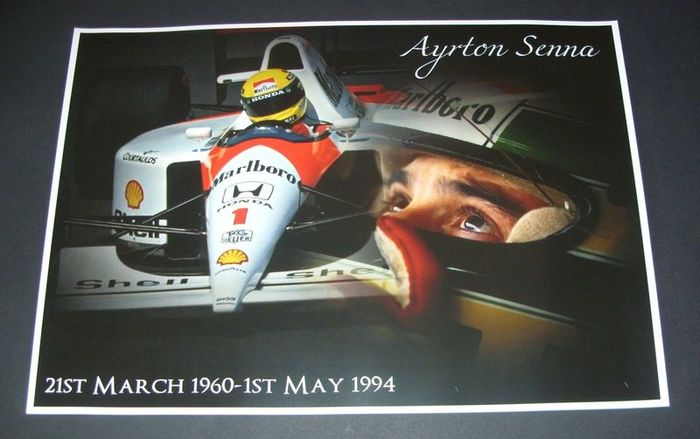 Ayrton Senna - Beautiful Tribute Poster Print A3 Size