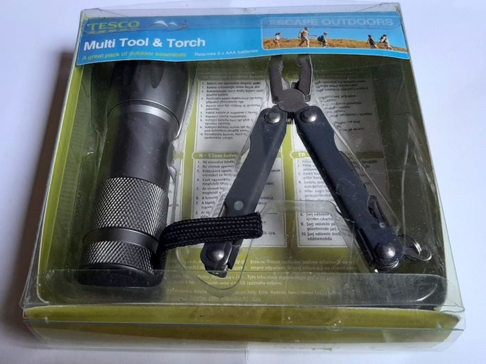 New camping multi tool & torch unopened