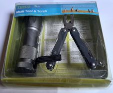 New camping multi tool & torch unopened