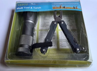 New camping multi tool & torch unopened