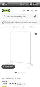 ikea clothes rail