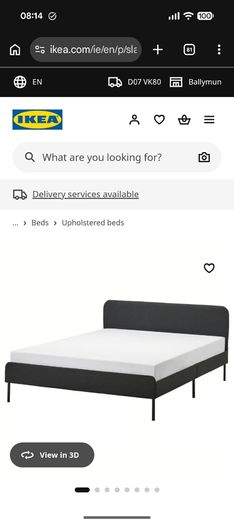 IKEA Slattum Bed with / or without Mattresd