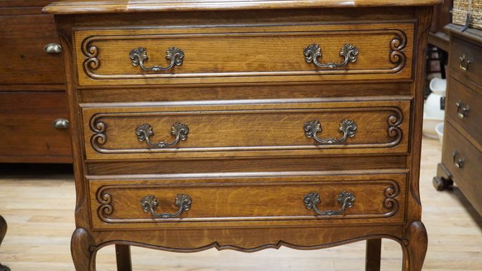 Vintage French Oak Chest of Drawers