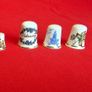Collection of Souvenir Thimbles  Travel Memorabilia in Display Box Image 5
