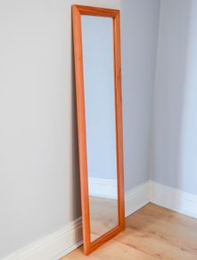 Wall/Overdoor Mountable Pine Mirror
