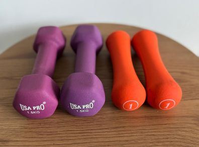 Weights 1.5KG Dumbbell Pair and 1KG Dumbell Pair