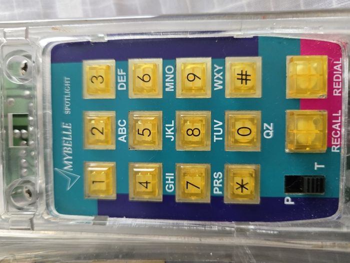Vintage 90s Clear Telephone