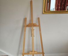 Easel and canvas