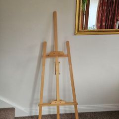 Easel and canvas