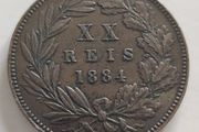 Portugal 20 Reis 1884. Luiz I