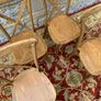 Set of 4 Bentwood chairs with X-back design. Image 3