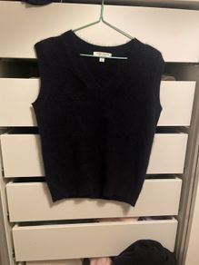 AUTOGRAPH wool cashmere knit vest top