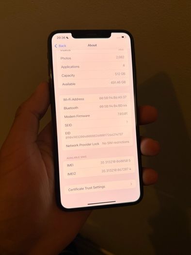 iPhone XSMax 512