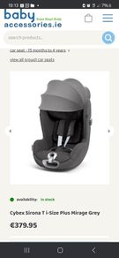 Cybex Sirona T i-Size Plus Mirage Grey