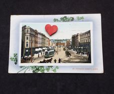 Ireland Postcard : A Shamrock Framed , St. Patrick's Street , Cork - 1900s