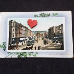 Ireland Postcard : A Shamrock Framed , St. Patrick's Street , Cork - 1900s