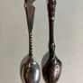 Two 1896 solid silver coffee spoons Image 2