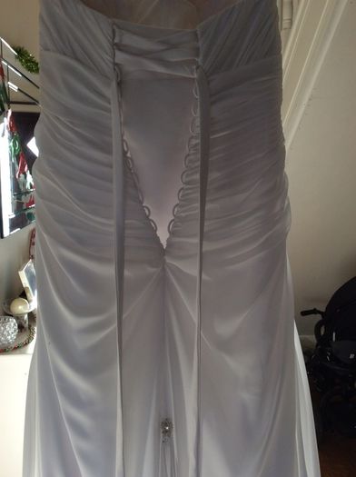 Size 12 White Wedding Dress & veil