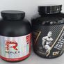 2 tubs whey protein powder opened Image 2