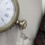 Late 1800s Silver Swiss Made Antique Pocket Watch Image 3