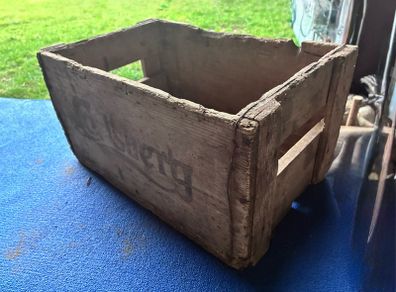 vintage Carlsberg crate