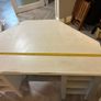 White wood corner desk unit Image 3