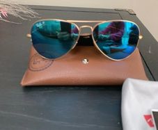 Rayban polarised aviator sunglasses