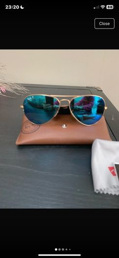 Rayban polarised aviator sunglasses