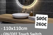 LED Bathroom Mirror 110x110cm