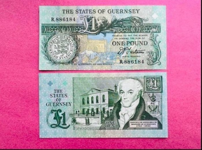 Guernsey. 1 Pound 1991 Pick 52b  UNCIRCULATED