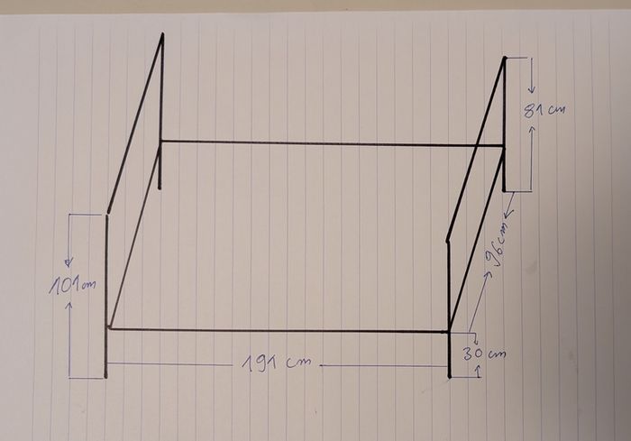 Single Metal Bed with mattress and cover